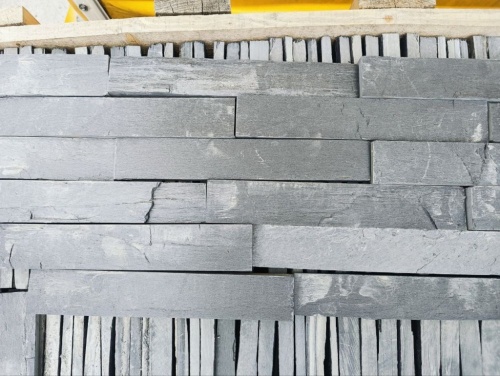 Плитка чёрная из натурального камня фасадная 30 см * 5 см, толщина 7 мм -30 мм купить в Костромской области