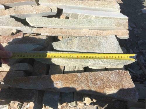 Горбушка златолит золотистый для облицовки купить в Костромской области