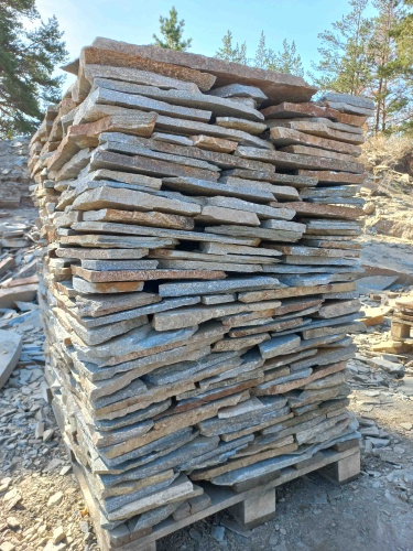 Плитняк златолит серебристый для фасада купить в Костромской области