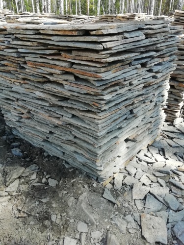 Плитняк златолит Уральский для цоколя, отмостки купить в Костромской области